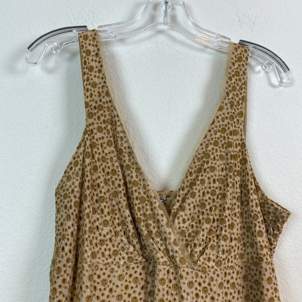 Johnny Was Biya Eyelet V Neck Sleeveless Dress - Picture 2 of 8
